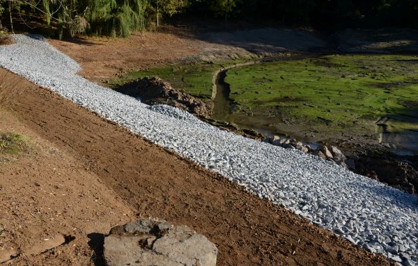 Landscape Swales Installation in Chesapeake